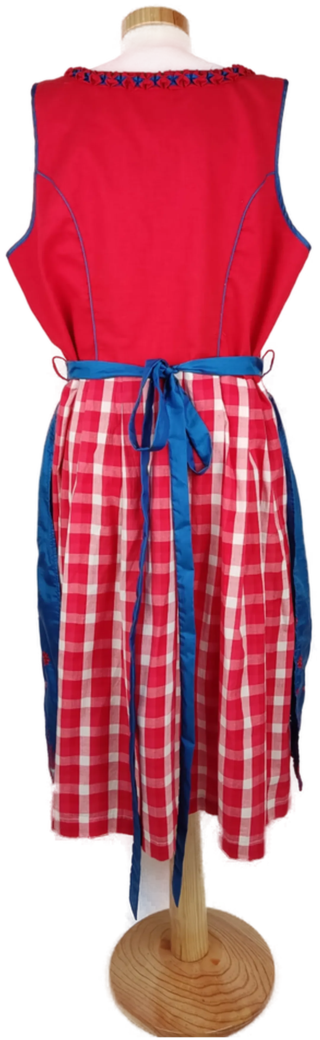 Dirndl 'Emilia Lay' rot/blau, Größe 46 – Bild 3