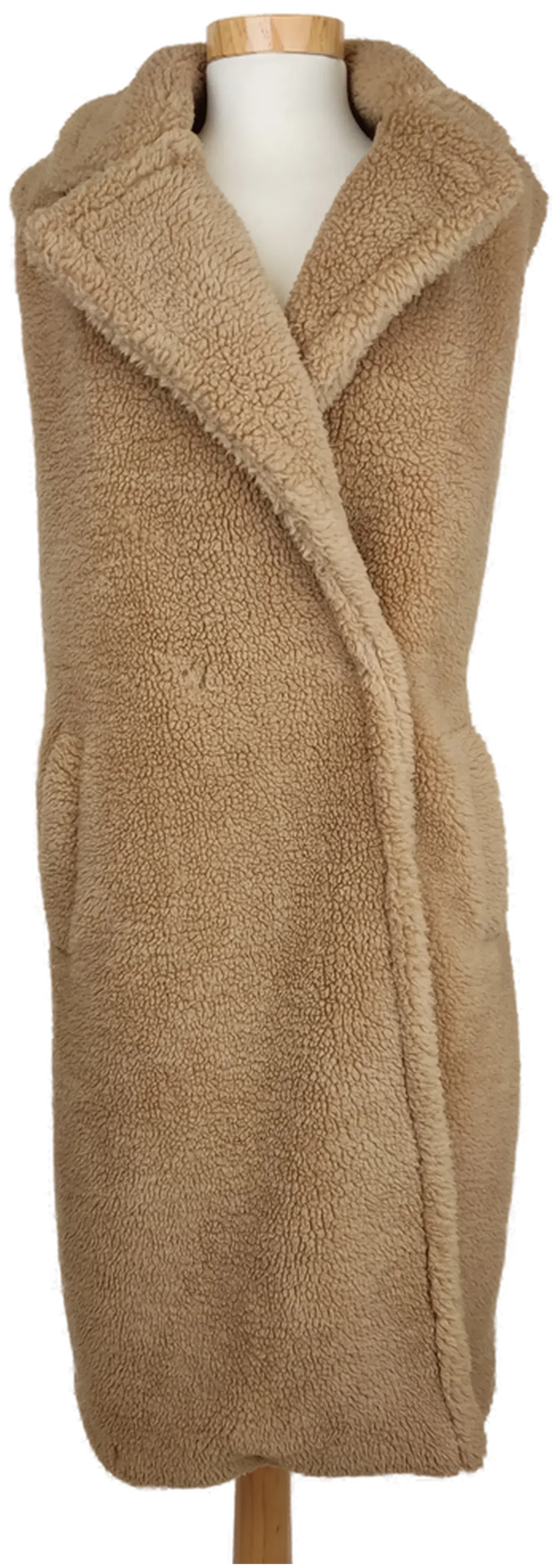 ONLY Damen Weste aus Teddyfell beige/braun - L/40 - Bild 4