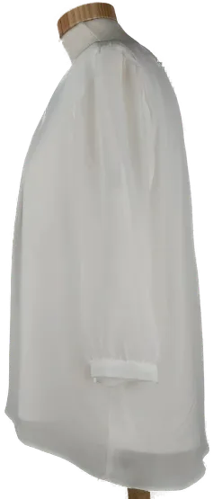 Bluse "Clockhouse - Elements Collection", dreiviertelarm mit Rundhalsausschnitt, weiß, Größe 40 – Bild 2