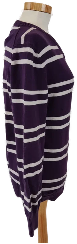 H&M Damen Pullover gestreift violett - Gr. 36 – Vorschau 2