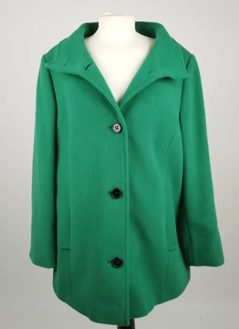 MANISA Mantel grün - Gr. 44 / 80% Wolle, 20% Polyamid - Bild 4