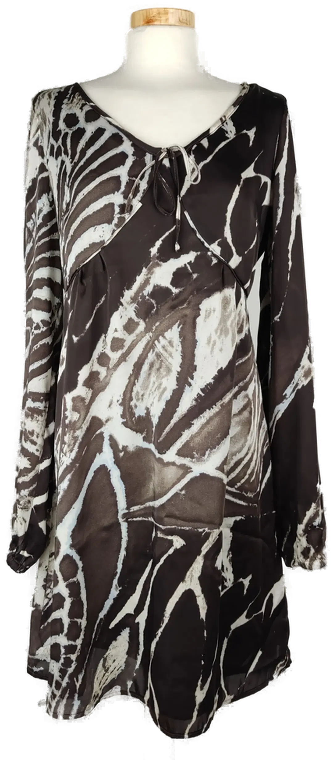 Betty Barclay Damenkleid bedruckt braun, beige, hellblau- 40/L - Bild 1