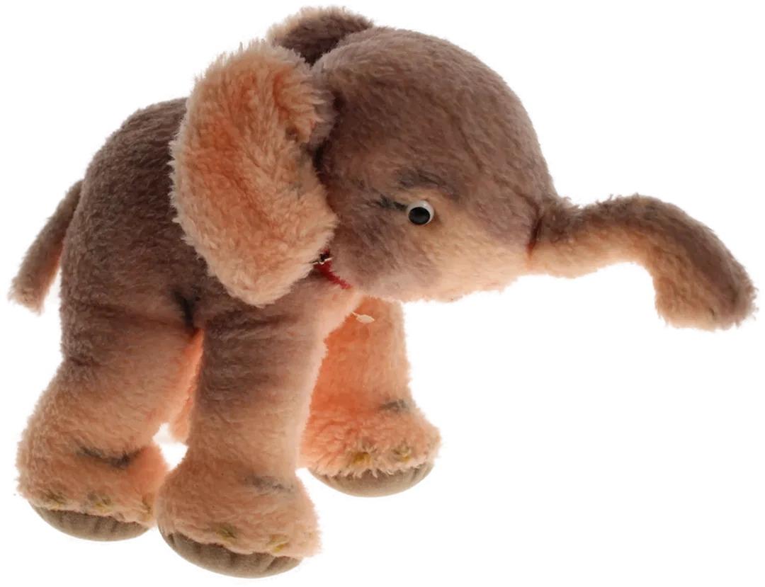 Vintage Steiff Elefant Plüschtier – ca. 20 cm, mit Knopf im Ohr - Bild 1