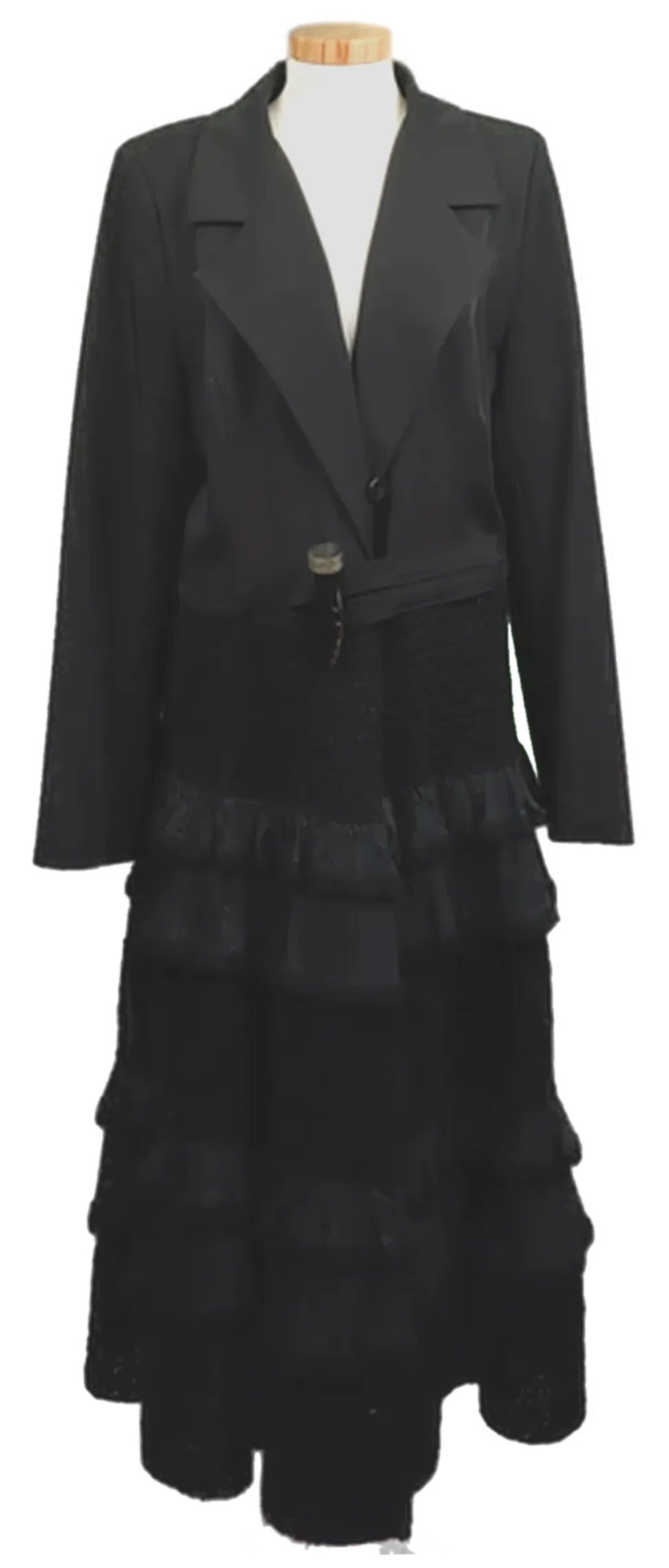 Za-Ek Damen Mantel schwarz Gr. S/M - Bild 4