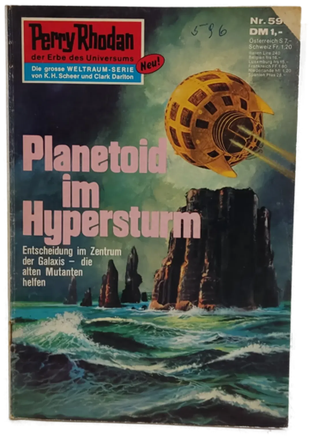 Romanheft Perry Rhodan Planetoid im Hypersturm Erstauflage Nr.596 - Bild 2
