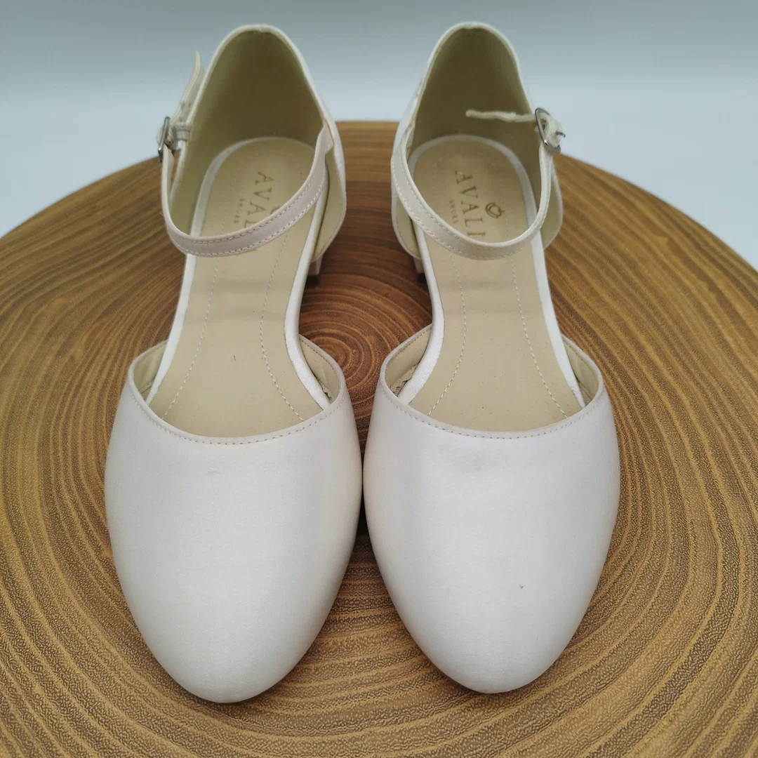 Avalia Sissi Brautschuhe – Ivory Satin – Gr. 37 – neu & ungetragen – Bild 2