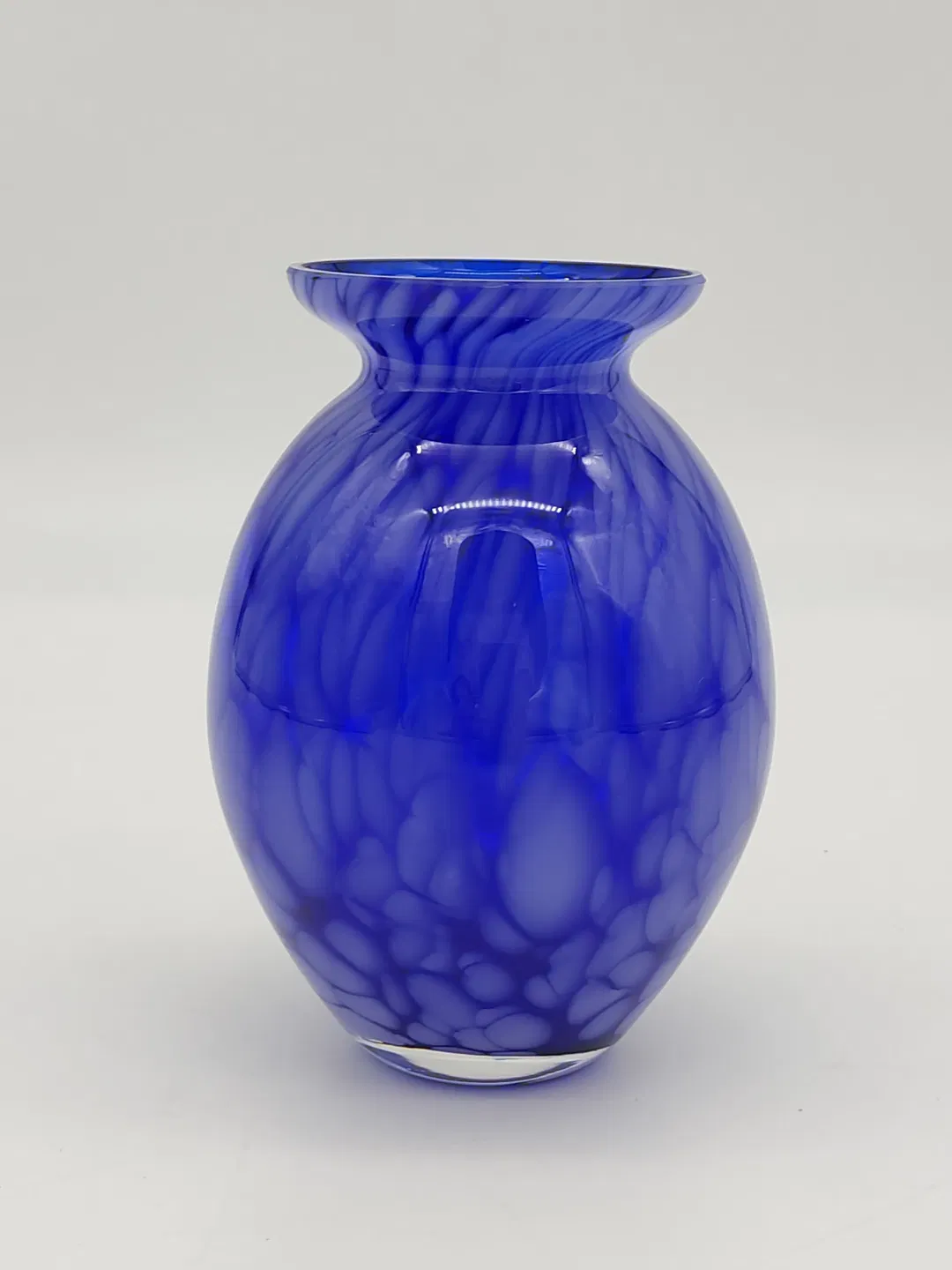 Kleine Vintage Glasvase - blau - Bild 2