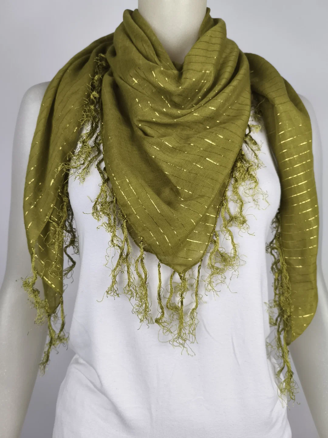 Schaltuch, Grün mit Gold – Bild 2
