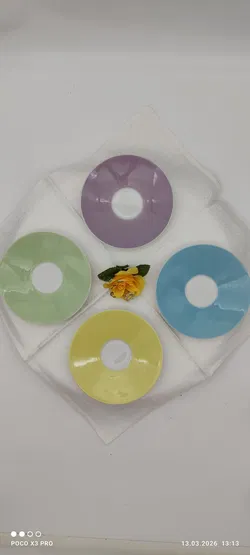 Lilien Porzellan Tee-Untersetzer 4er-Set | Vintage-Schatz - Bild 2