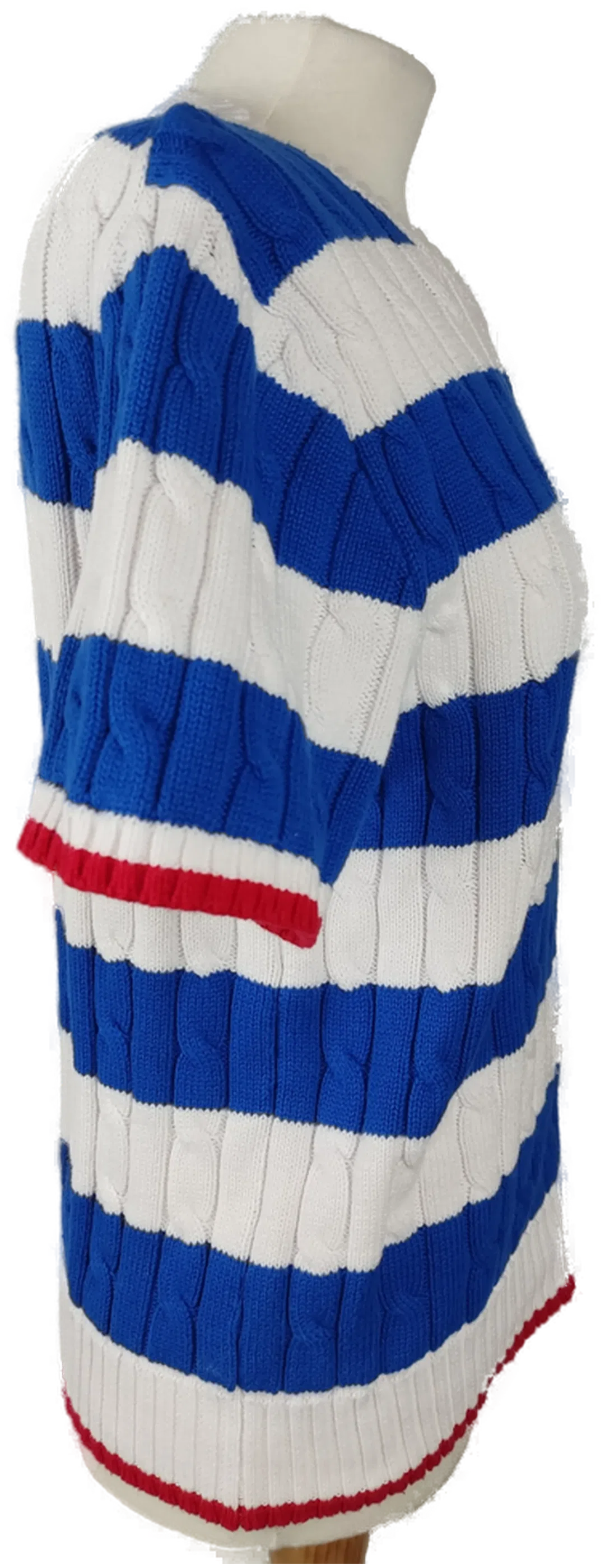 Polo Ralph Lauren Kurzarm Strickpullover Gestreift | Wie Neu Größe M/38 – Bild 3