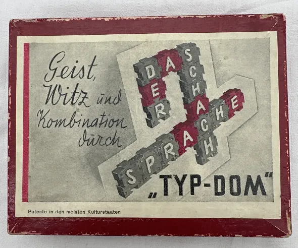 Typ-Dom - Antikes Buchstabenlegespiel – Bild 2