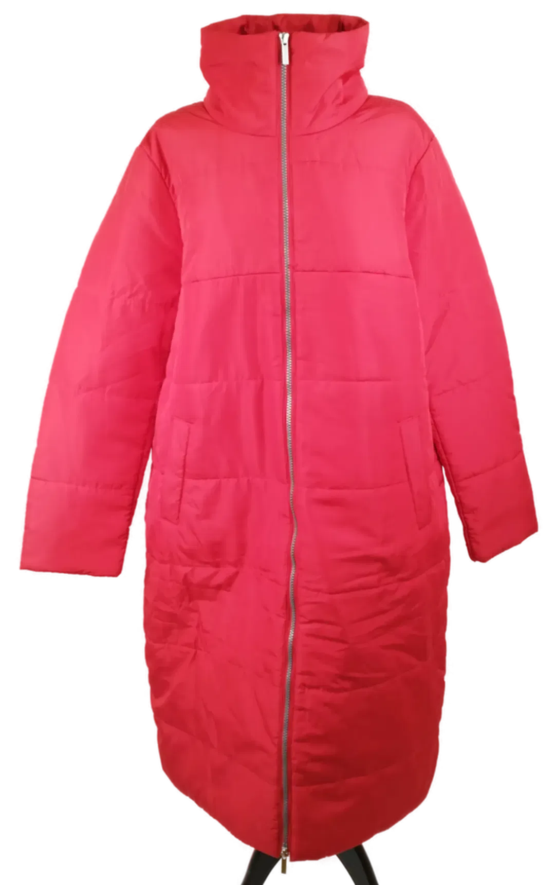 Rote Winterjacke lang - Gr. 42 / 100% Polyester - Bild 4