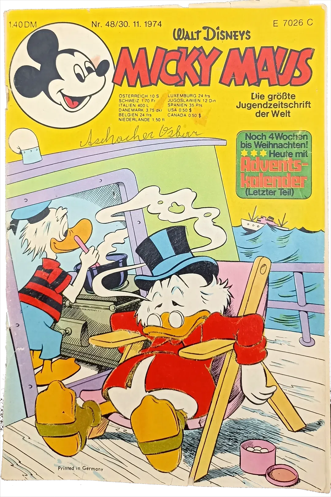 Walt Disneys Micky Maus Nr. 48/30, 11.1974 - Bild 1