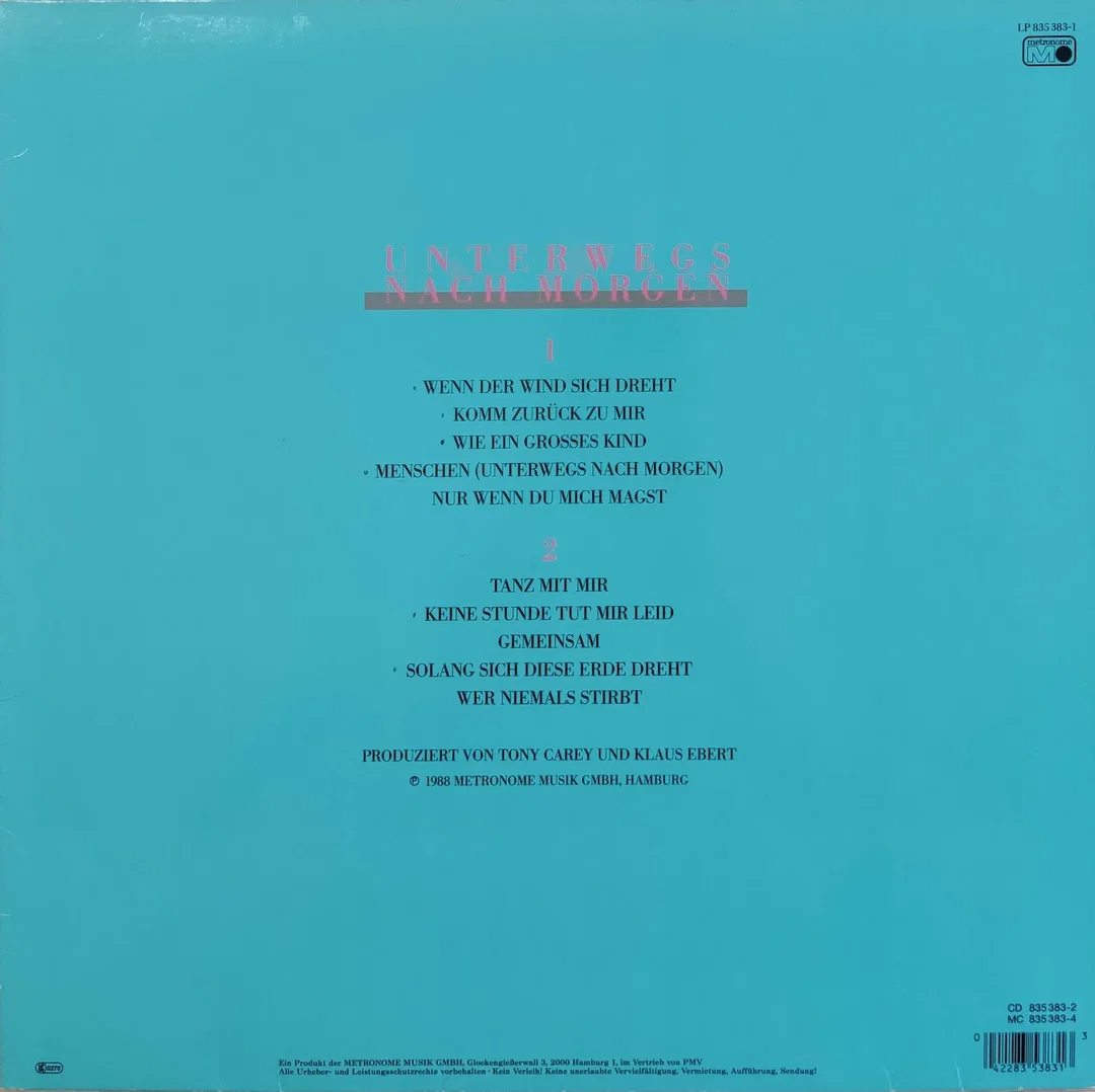 LP Vinyl Milva "Unterwegs nach Morgen" – Bild 2