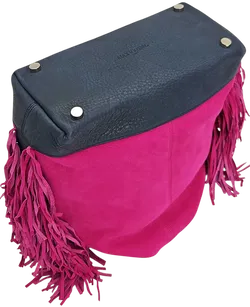 Max V. Koenig Damen Handtasche mit Fransen, lila - Höhe ca. 37 cm - Bild 3