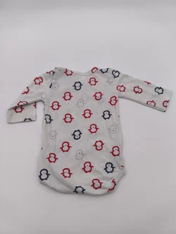 Kanz Baby-Body, Gr. 56, mit Pinguindruck – Vorschau 2