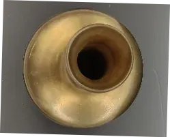  Vintage Metall Vase Höhe ca 16cm Ø ca 9cm - Bild 3