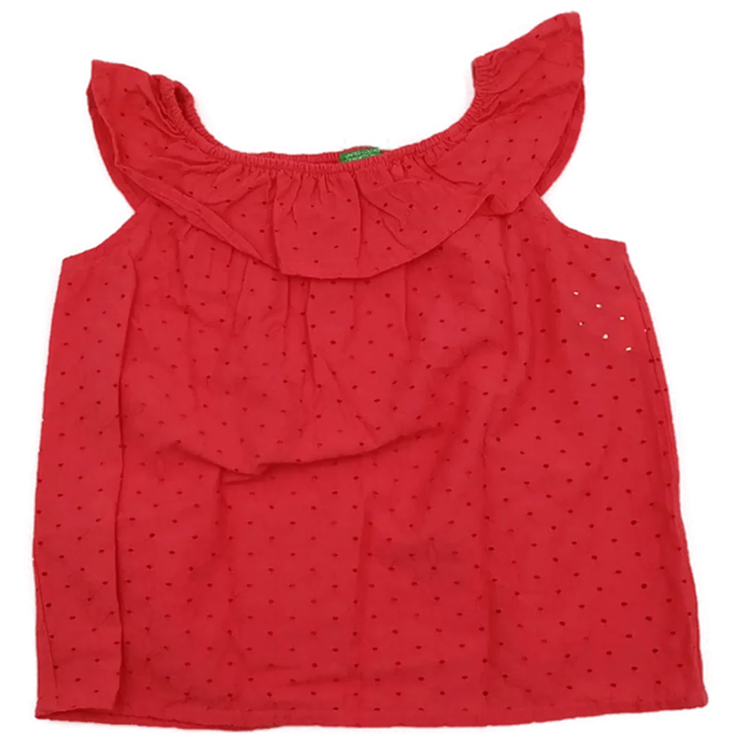 United Colors of Benetton Kindershirt rot Gr. S – Bild 1