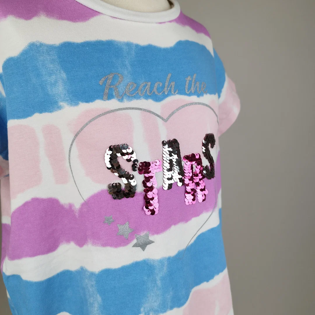 Plaza Italia Mädchenshirt - 7-8 Jahre / Tie-Dye Look – Bild 4
