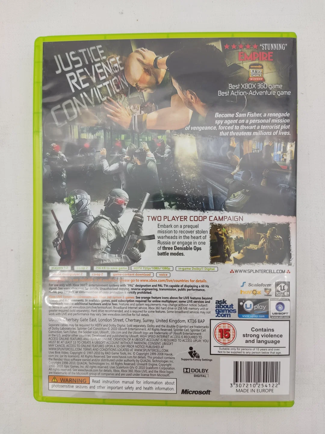 XBox 360 - Tom Clancy`s Splinter Cell Conviction – Bild 3