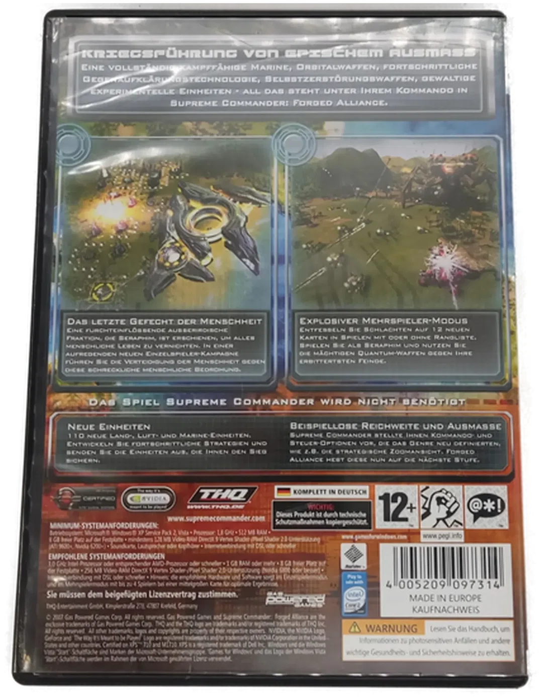 PC Game DVD-ROM Supreme Commander Forged Alliance – Bild 3