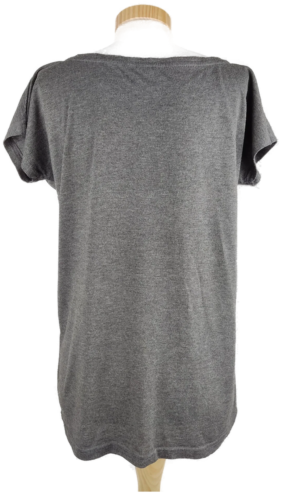 T-Shirt "np nastrovje", kurzarm mit Rundhalsausschnitt, dunkelgrau mit Aufdruck, Größe S – Bild 3