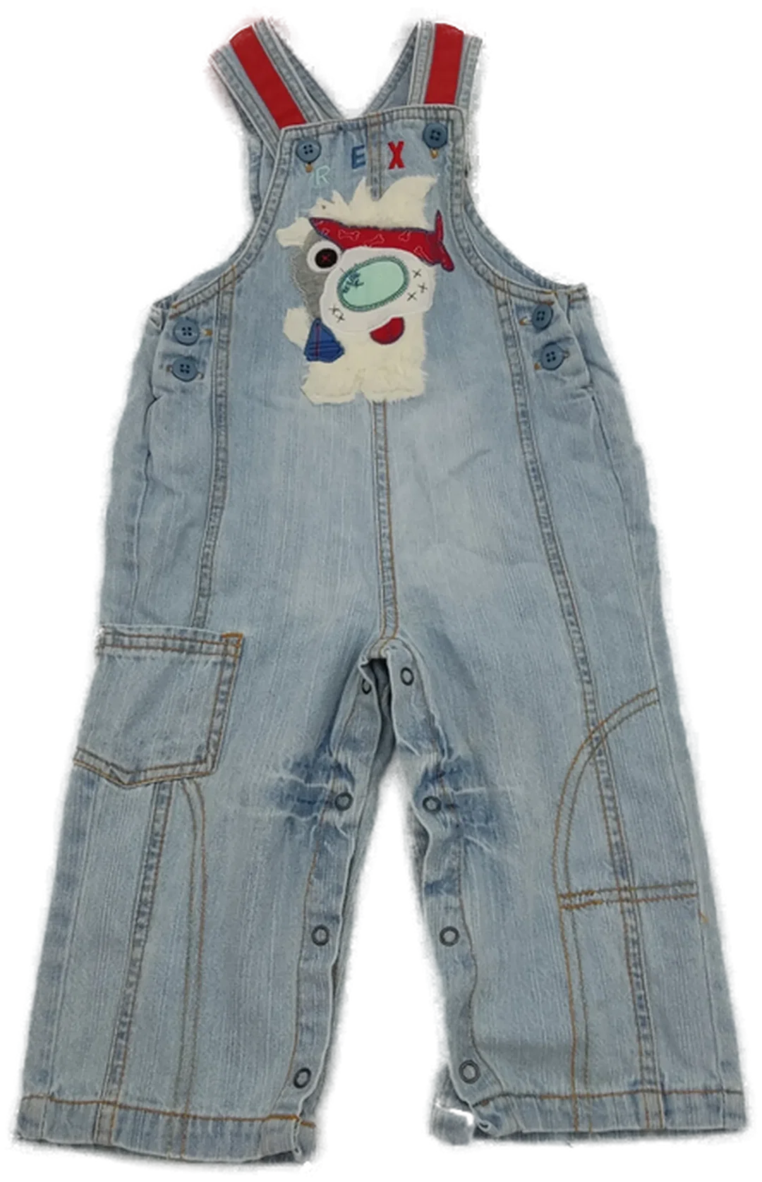 Teeny Weeny Kinder Jeans Latzhose blau Gr. 84 cm (12 Monate) - Bild 3