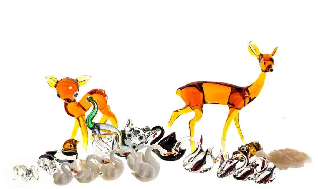 Setzkasten Figuren Konvolut Glas Stein 20 Stück  - Bild 4
