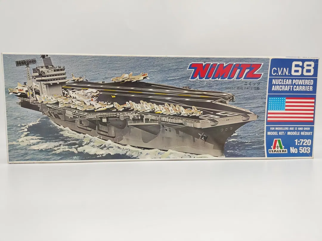 NIMITZ C.V.N.68 Nuclear Powered Aircraft Carrier Model KIT/ ITALERI No 503 - Bild 4