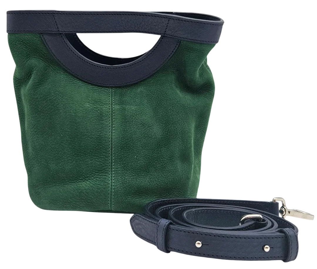 Max V. Koenig Damen Handtasche, grün/marine - Höhe ca. 22 cm  - Bild 1