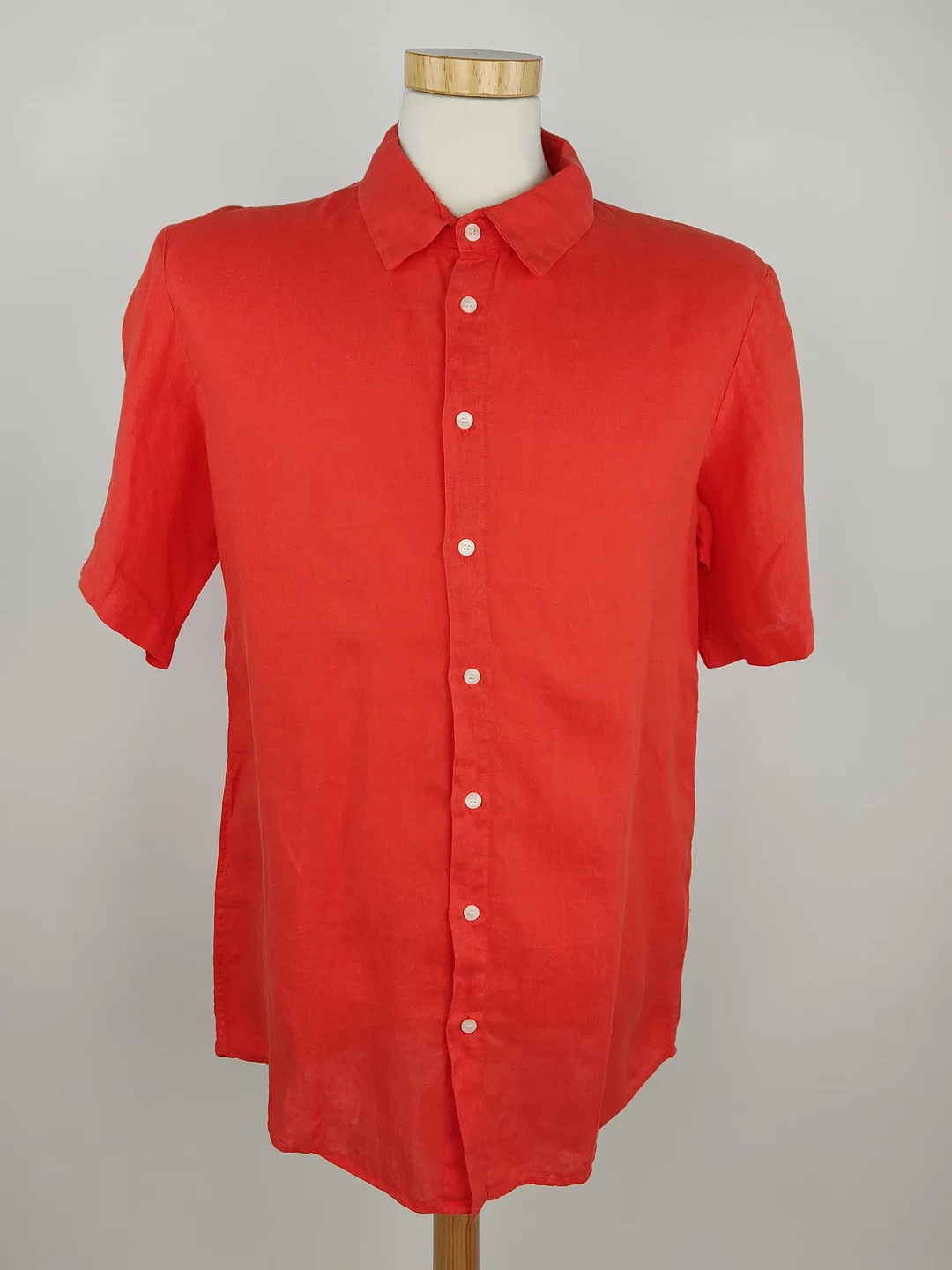 Givn Herren Leinenhemd orange - L / 52 - Bild 4