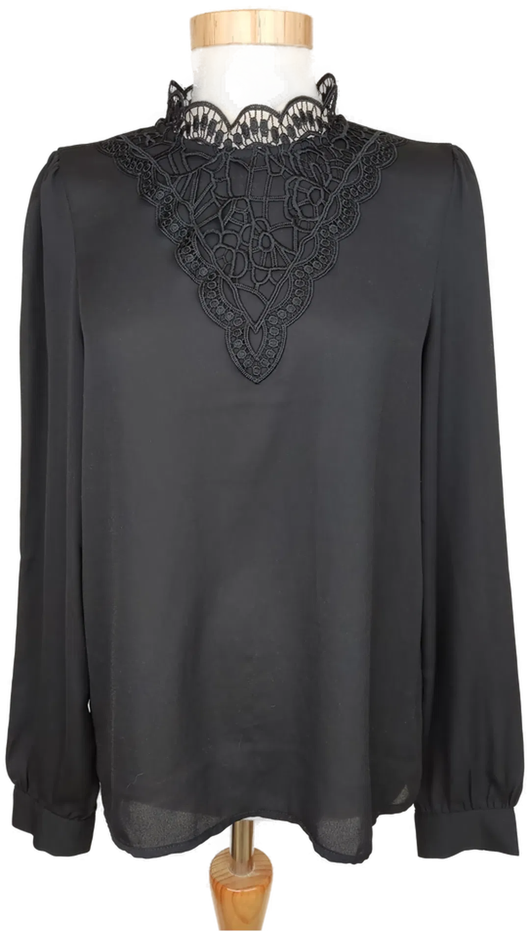 Vero Moda Damen Bluse mit Spitze schwarz - S/36 - Bild 4