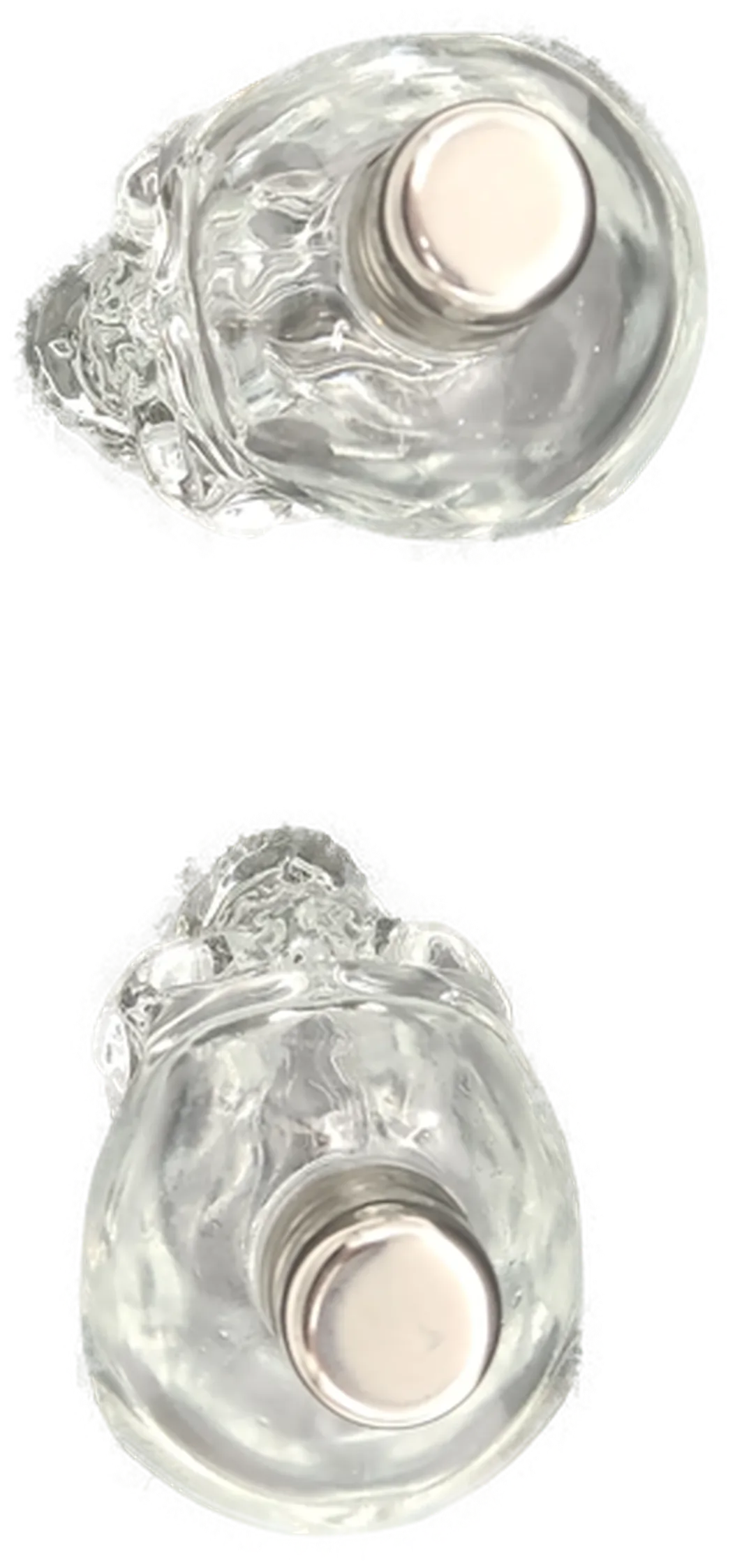  2 Totenköpfe-Fläschchen mit Schraubverschluß Höhe ca 8cm – Bild 2