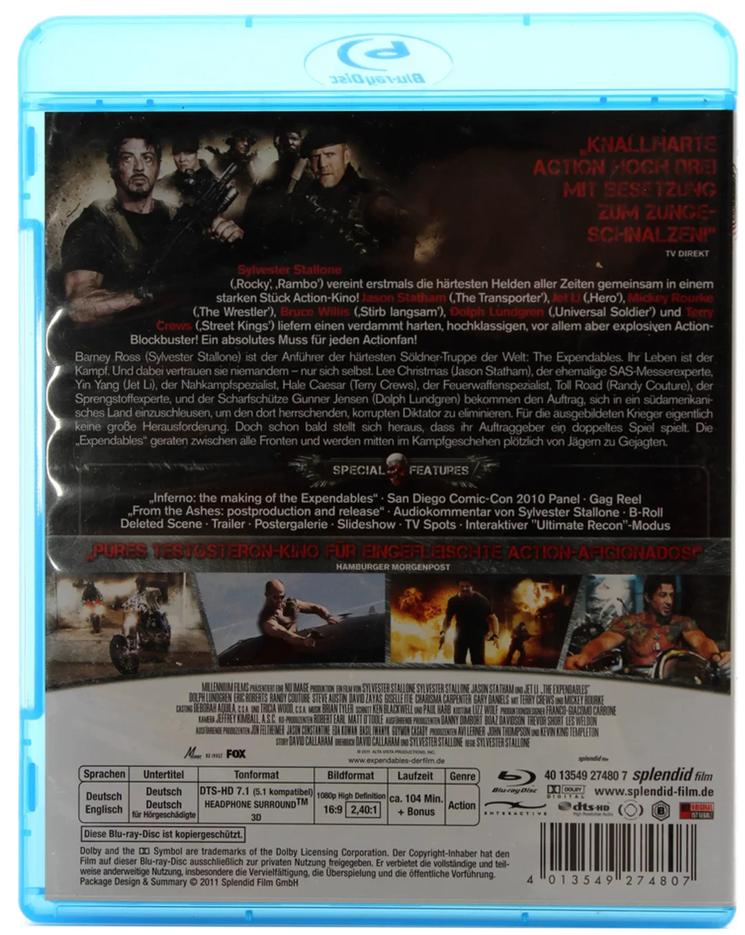  Blu ray "The Expendables" – Special Edition – Bild 2