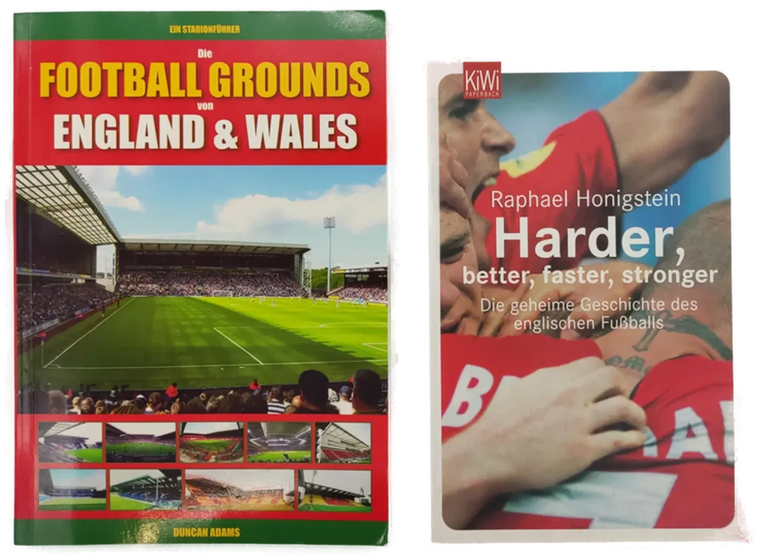 Die Football Grounds von England & Wales - Duncan Adams + Harder, better, faster, stronger - Raphael Honigstein, 2 Bücher - Bild 2