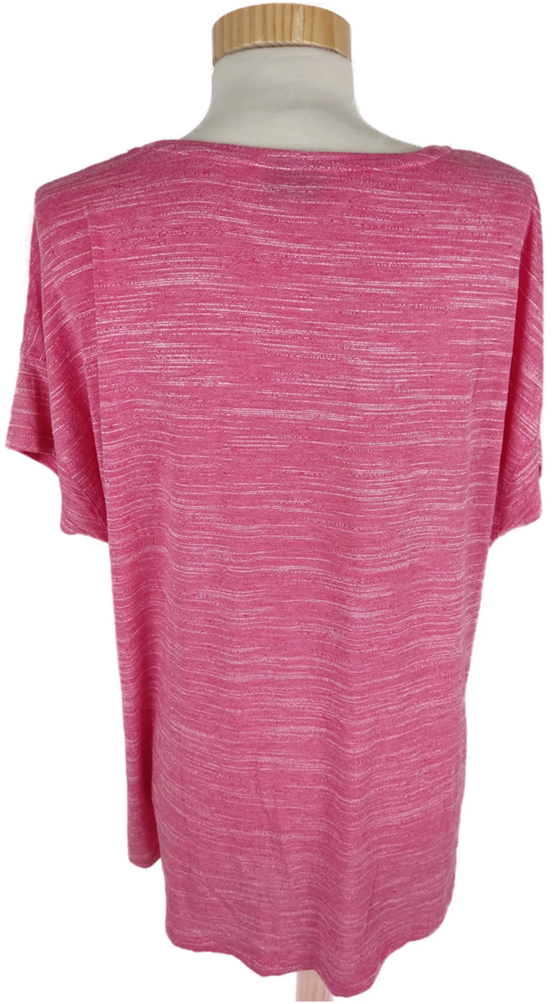 T-Shirt "Barbara Lebek", kurzarm mit Rundhalsausschnitt rosa mit Aufdruck, Größe 44 – Bild 3