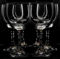 Finest Pewterware Weingläser mit Zinn-Weinlaubfuß, 6er-Set - Bild 4