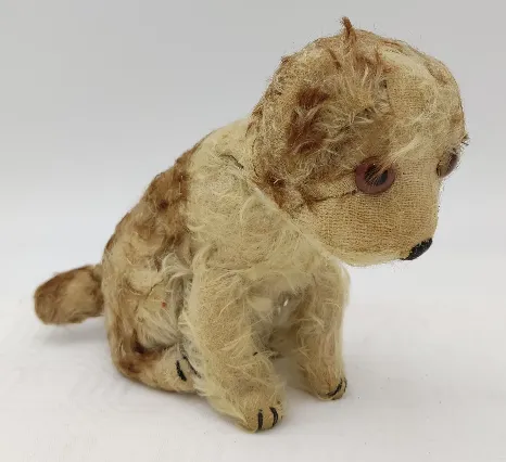 Antikes Stofftier - Hund - Bild 1