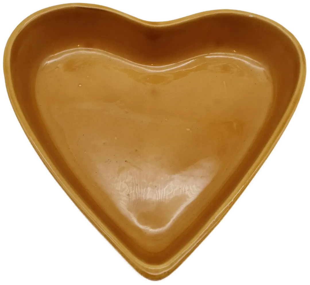 Herzförmige Auflaufform Keramik - 22 x 21 x 4,5 cm - Bild 1