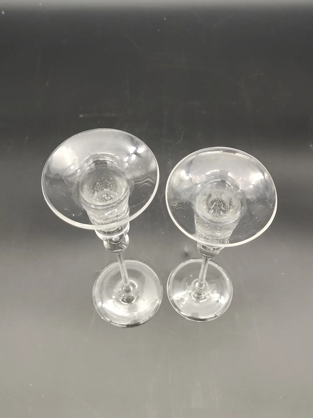 2 Kerzenständer der Marke Rosenthal - Glas mit hübschem Muster – Bild 3
