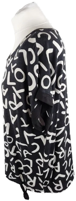 Monari Oberteil Mit Muster In Schwarz-Weiß Gr. 44 | Zeitlos-Casual – Vorschau 2