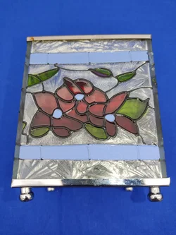 Buntglas-Windlicht im Tiffany-Stil | Zeitloses Design – Vorschau 8