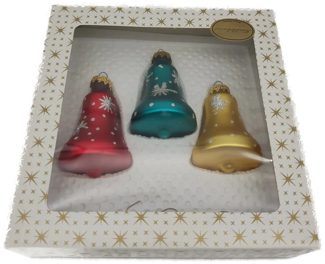 3x Christbaumglocken aus Glas - Bild 4
