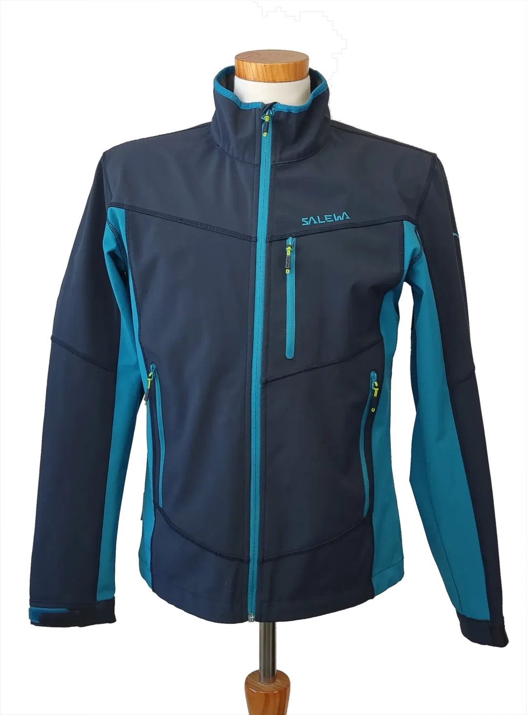 Salewa Herren Softshelljacke,schwarz/türkis - Gr. 48/M - Bild 4