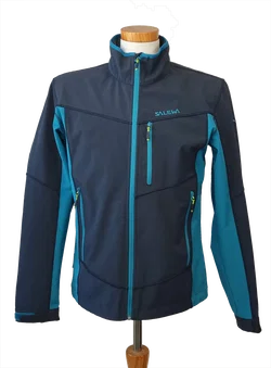 Salewa Herren Softshelljacke,schwarz/türkis - Gr. 48/M - Bild 1