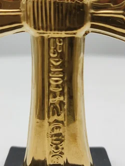 Goldener Spiegelhäuses von Tutanchamun Porzellan & Zertifikat von Franklin Mint | Limitierte Rarität – Vorschau 4