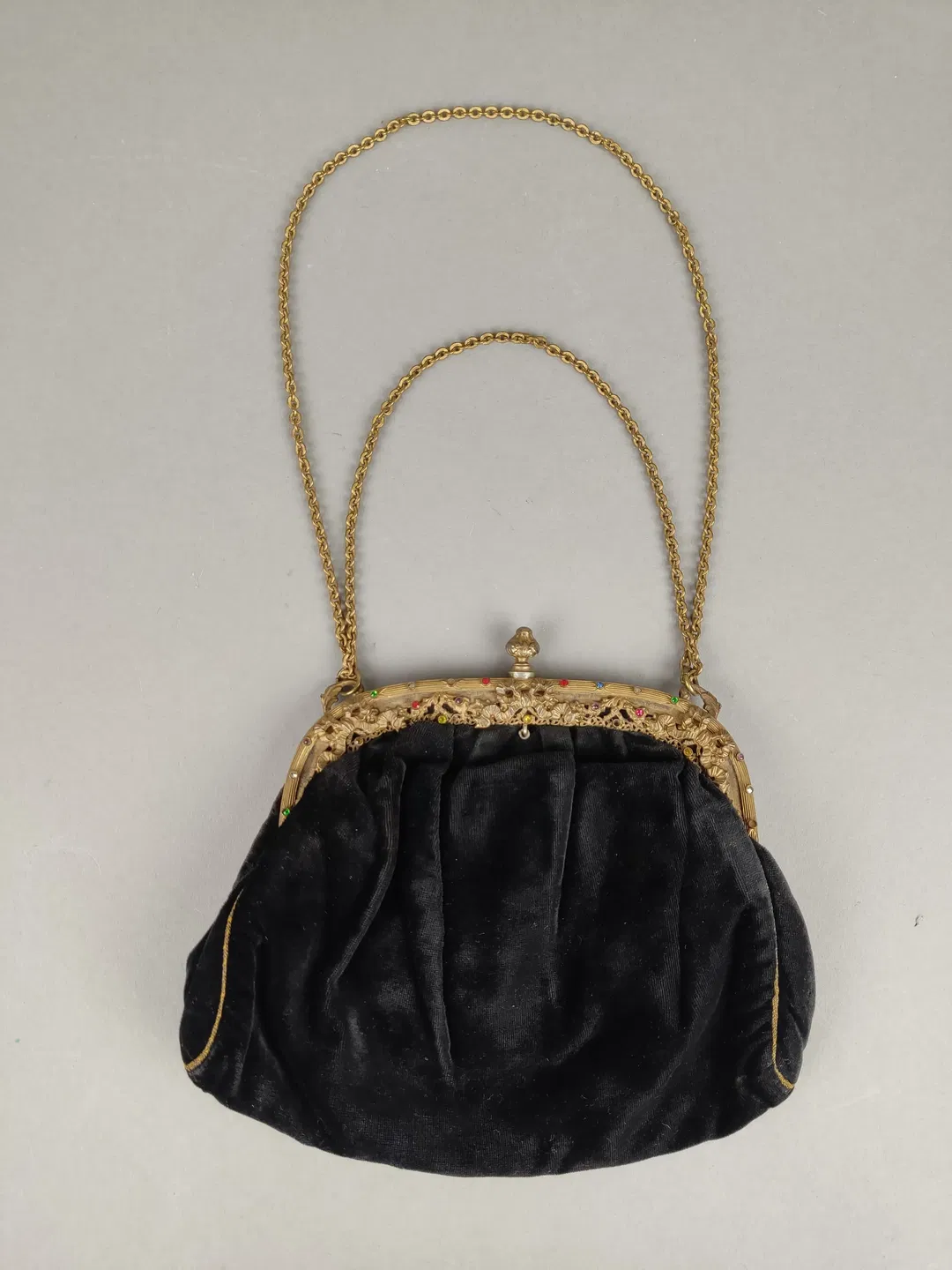 Vintage Clutch aus Samt - Bild 4