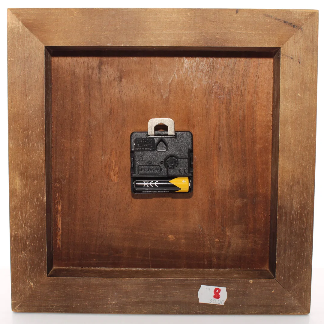 Wanduhr Hermle – Holzgehäuse mit Messing-Ziffernblatt, Made in Germany – Bild 2
