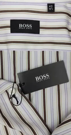 Boss Herren Hemd gestreift Gr. 42 - Bild 4