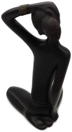 Anzengruber Leopold Kunst-Skulptur African Woman 1950s Austria  - Bild 5